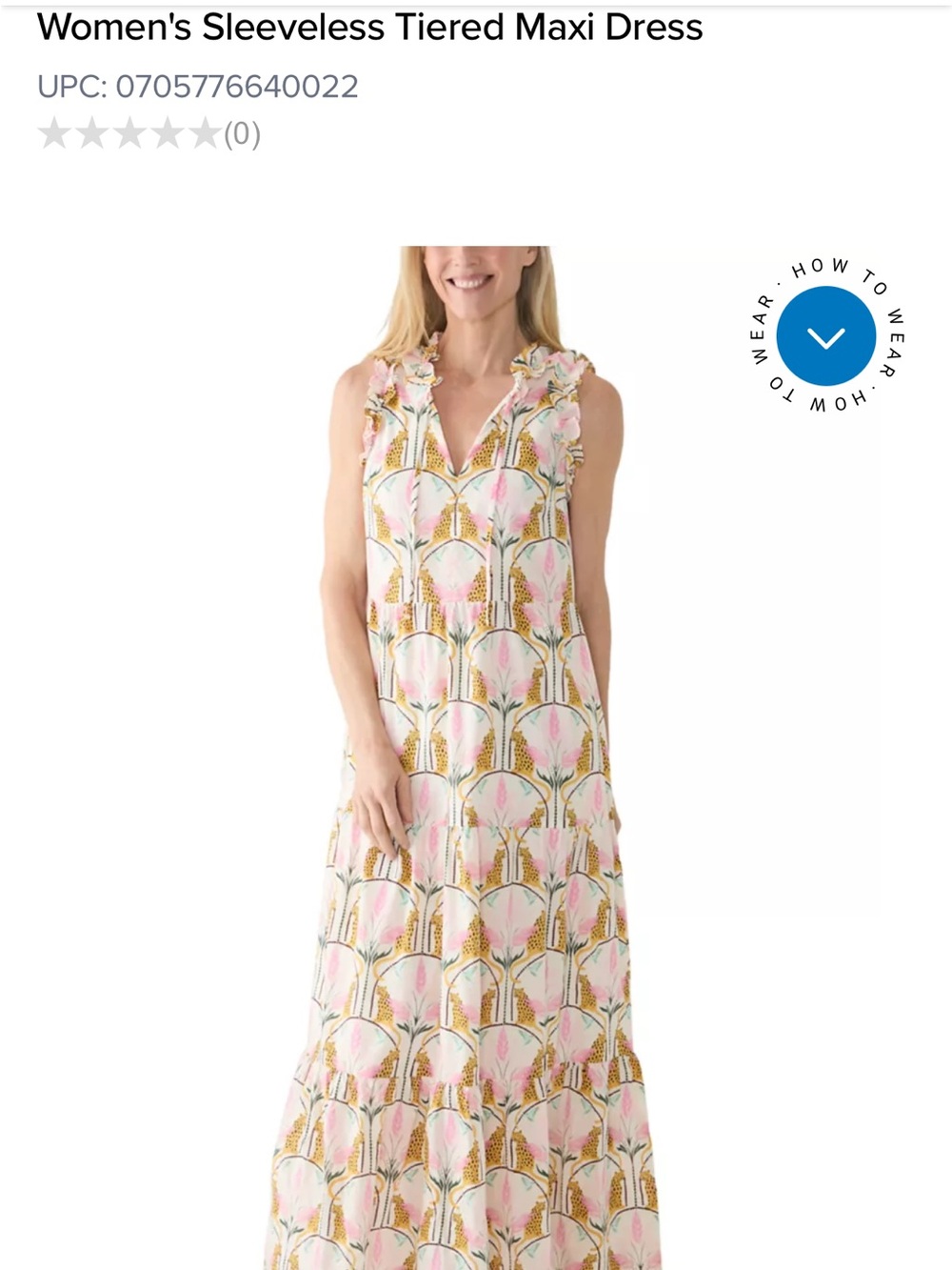 crown & ivy Pink and Cream Floral Tiered Maxi Dress